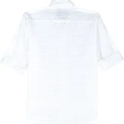 Charchit Boys White Cotton Printed Shirt with T-Shirt image 2