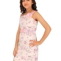 Cutecumber Kids Cream Floral Print Dress image 3