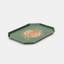 Pure Home and Living Green Pineapple Aluminium Small Motif Platter image 3