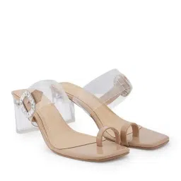 Rocia by Regal Women's Beige Toe Ring Sandals image 5