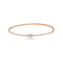 Mia By Tanishq Nature's Finest 14k Rose Gold Infinite Glimmer Diamond Classic Bangle-picture-33