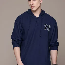 The Roadster Lifestyle Co. Applique Detail Hooded Sweatshirt-picture-20