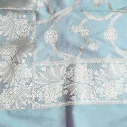 Meena Bazaar Floral Woven Design Unstitched Dress Material image 5