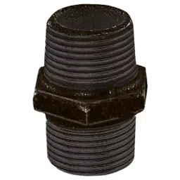 georg fischer Georg Hexagon Nipple Fischer Black Oxide malleable Iron Fitting male BSPT 3/4in to 3/4in, 770280105 (Pack of 10)-picture-23