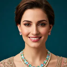 DressBerry Diamond & Cubic Zirconia Crystal-Studded Jewellery Set image 5