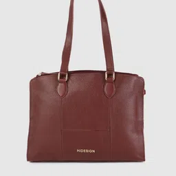 Hidesign Women Maroon Leather Shoulder Bag-picture-28
