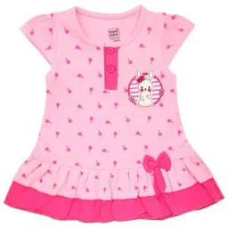 Mee Mee Kids Pink Printed Dress-image-7