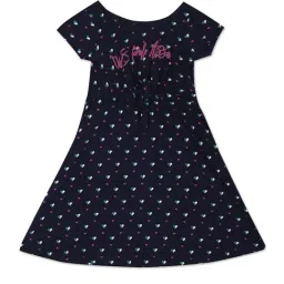 U.S. Polo Assn. Kids Navy Printed Dress-image-32
