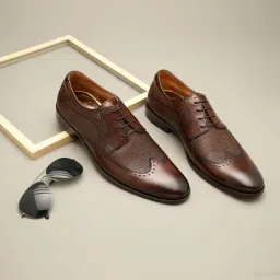 Arrow Men's BOULDER Brown Brogue Shoes-image-94