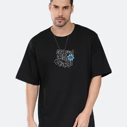Mad Over Print Men Graphic Printed Round Neck Cotton Oversized T-shirt-picture-28