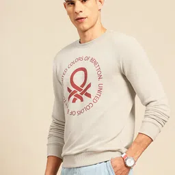 United Colors of Benetton Brand Logo Printed Sweatshirt image 5