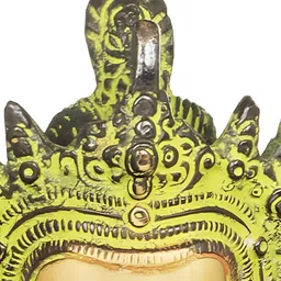 Exotic India 8" Chenrezig Shadakshari Lokeshvara Most Popular Tibetan Deity In Brass image 4