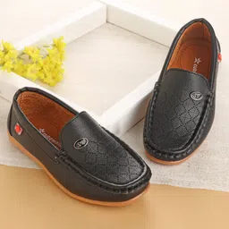 Cute Walk by Babyhug Party Wear Loafer Shoes - Black-image-48