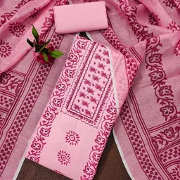 HERE&NOW Embellished Unstitched Dress Material-picture-17