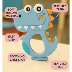 Badal Kidz presents Tilsmi Moti & BPA Free Silicone Teether- Blue image 3