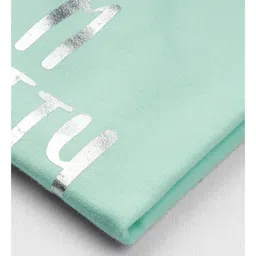 Ariel Cotton Knit Full Sleeves I M Pretty Amazing Text Printed Tee - Green image 5