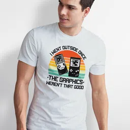 Seekbuylove Graphic Printed Round Neck Bio Finish Pure Cotton T-shirt-picture-15