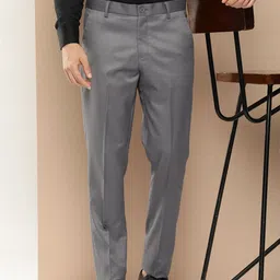 INVICTUS Men Slim Fit Cotton Formal Trousers-image-99