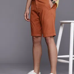 Allen Solly Men Smart Slim Fit Pure Cotton Chino Shorts-picture-10