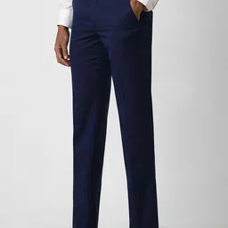 Van Heusen Men Solid Slim Fit Trousers image 2