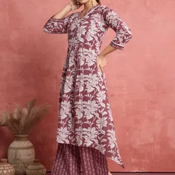 KALINI Women Floral Printed Regular Kurta with Palazzos-picture-13