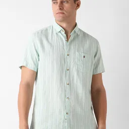 Louis Philippe Sport Men Slim Fit Opaque Striped Casual Shirt-image-44