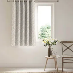 Ddecor Live Beautiful Beige Polyester 5Ft Window Room Darkening Curtain-picture-40