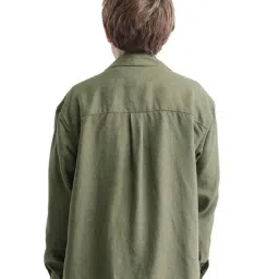 Rare Ones Boys Green Regular Fit Jacket image 2