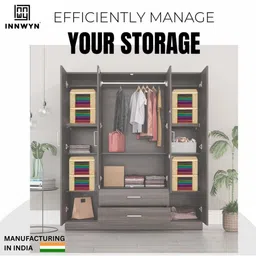 INNWYN White & Beige 3 Pieces Printed Crack Resistant PVC Multi-Utility Organisers image 4