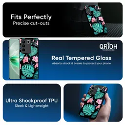 QRIOH Floral Tropical Leaves Printed iQOO Neo 10R 5G Back Case Mobile Accessories image 2
