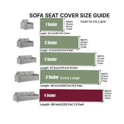 THROWPILLOW Yellow & White Printed Polyester 1 Piece Sofa Cover image 5