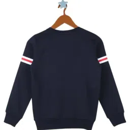 Monte Carlo Kids Navy Graphic Print Full Sleeves Sweatshirt image 2