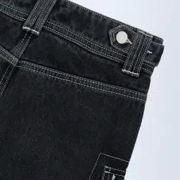 Y&F Kids by Westside Charcoal High-Rise Denim Skirt image 3