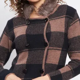 Duke Black & Beige Checks Cardigan image 5
