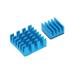 Set of Blue Aluminum Heatsink for Raspberry Pi image 1