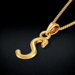 joyalukkas Gold Alphabet "S" Pendant-picture-25