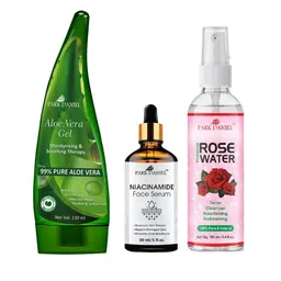 Park Daniel Set Of 3 Aleovera Gel With Niacinamide Serum & Rose Water-image-84