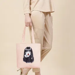 PLAYYBAGS Women Graphic Printed Cotton Tote Bag image 4