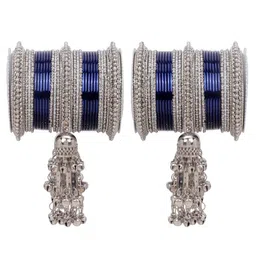 leshya Women Silver Jhumki Bridal Bangle Set-picture-39