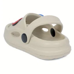 Yellow Bee Marvel Featuring Captain America Applique Detailed With Back Sling Clogs - Beige image 4