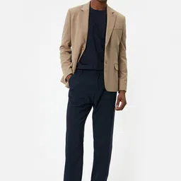 Koton Notched Lapel Collar Single Breasted Casual Blazer-image-1