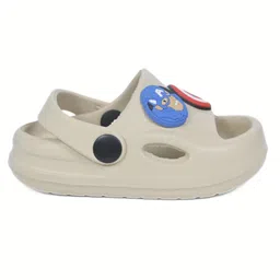 Yellow Bee Marvel Featuring Captain America Applique Detailed With Back Sling Clogs - Beige image 5