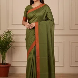Brynbrit Pure Cotton Khadi Saree image 5