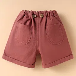 ToffyHouse Cotton Woven Half Sleeves Space Theme Printed Shirt & Shorts Set with Bow & Suspender - Light Blue & Brown image 5