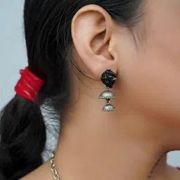 craftroots Thread Ball Jhumkas Earrings-picture-39