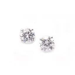 Clara Silver-Toned Contemporary Studs image 2