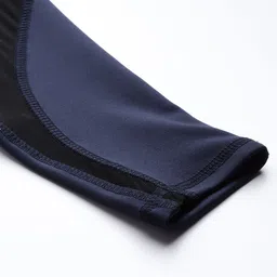 Blinkin Women Navy Blue Rapid Dry Tights With Breathable Mesh Panels & Side Pockets image 5