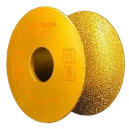 TileMaster Brazed Diamond Ceramic Grinding Wheel Round Shape Gold Color 35 mm Thickness 8 cm Length, TM-199 image 2