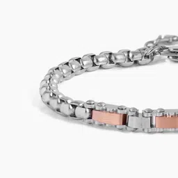 SWASHAA Men Stainless Steel Copper-Plated Wraparound Bracelet image 3