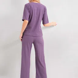 L&M Leisure and Moods Self Design Top with Trousers Co-Ords image 4